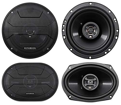 Hifonics 2 ZS693 6x9 800 Watt Car Audio Coaxial Speakers+2 6.5" 600w Speakers