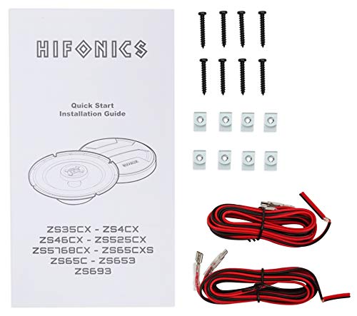 Hifonics 2 ZS693 6x9 800 Watt Car Audio Coaxial Speakers+2 6.5" 600w Speakers