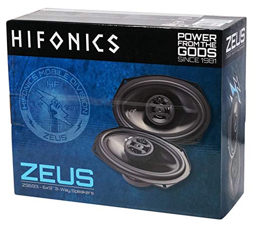 Hifonics 2 ZS693 6x9 800 Watt Car Audio Coaxial Speakers+2 6.5" 600w Speakers