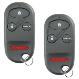 2 new keyless entry remote key fob for 1997-1999 acura cl & 1994-2001 acura integra (a269zua108)