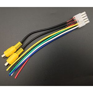 ALLMOST Dual TBX10A Wire Harness 10 Pin Plug with RCA Jack MXD337BT, MCD237BT, MCP1337BT,AMCP425BT