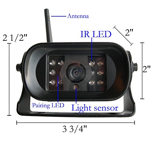 4Ucam Digital Wireless Camera + 7" Monitor for Bus, RV, Trailer, Motor Home, 5th Wheels and Trucks Backup or Rear View