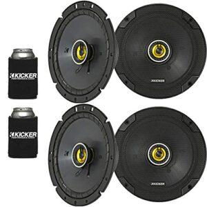 kicker 46csc674 – two pairs of cs-series csc67 6.75-inch (165mm) coaxial speakers, 4-ohm (2 pairs)