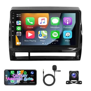 2g 32g android car stereo for toyota tacoma 2005-2015 with wireless apple carplay, rimoody 9 inch touch screen car radio with gps navigation bluetooth fm hifi wifi android auto backup camera