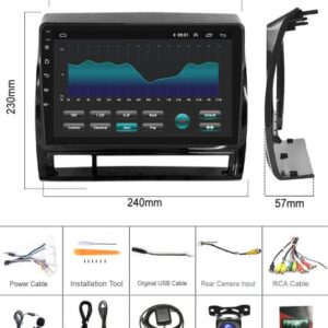 2G 32G Android Car Stereo for Toyota Tacoma 2005-2015 with Wireless Apple Carplay, Rimoody 9 Inch Touch Screen Car Radio with GPS Navigation Bluetooth FM HiFi WiFi Android Auto Backup Camera