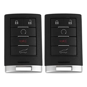 uxcell 2pcs nbg009768t 315mhz replacement keyless entry remote car key fob for cadillac ats xts 2013-2014 for cadillac srx 2010-2015 2694a-009768t 22865375 13502537