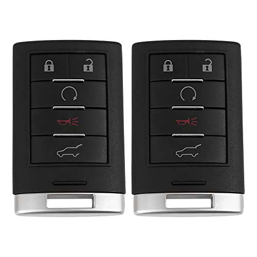 uxcell 2pcs NBG009768T 315Mhz Replacement Keyless Entry Remote Car Key Fob for Cadillac ATS XTS 2013-2014 for Cadillac SRX 2010-2015 2694A-009768T 22865375 13502537