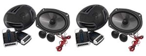 rockville (2) pairs rv69.2c 6×9 component car speakers 2000w/440w rms cea rated