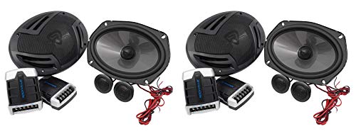 Rockville (2) Pairs RV69.2C 6x9 Component Car Speakers 2000w/440w RMS CEA Rated