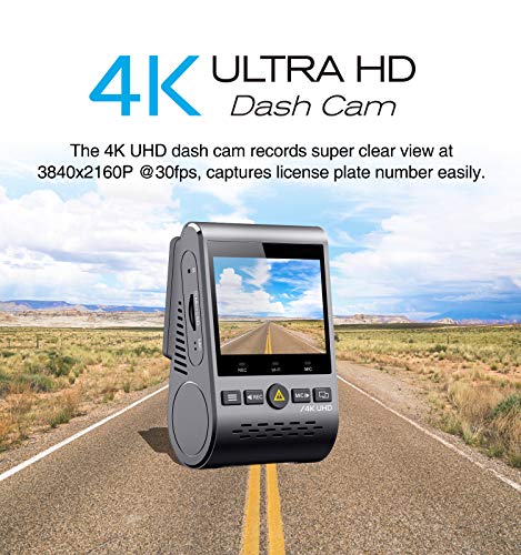 【Bundle: VIOFO A129 Pro with GPS + CPL】 VIOFO A129 Pro 4K Dash Cam 3840x2160P Ultra HD 4K Dash Camera Sony 8MP Sensor GPS Wi-Fi, Parking Mode, G-Sensor, Motion Detection, WDR, Loop Recording