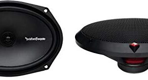 Rockford Fosgate R169X2 6x9" 130W Car Speakers and Angled 6x9" Speaker Box