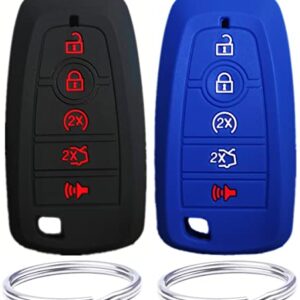 Silicone rubber smart Key Fob Cover for 2018 2019 2020 2021 Ford Bronco Mustang Fusion Raptor F250 F350 F450 F550 Edge Explorer Expedition M3N-A2C93142600