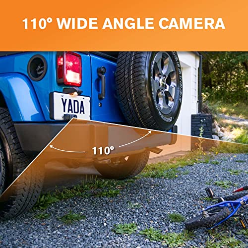 YADA | Portable Wireless Backup Camera with 4.3” LCD Monitor. 110° Wide Rearview Angle, Auto Night Vision, Universal Compatibility with Cars, Trucks, Buses, RVs and More, IP67 Weatherproof