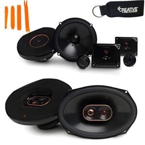 infinity reference – ref-6530cx 6.5″ 2-way component system, and ref-9633ix 6×9 3-way car audio speakers package