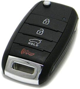 oem electronic 4-button remote flip key fob compatible with 2015-2020 kia sorento (fcc id: osloka-910t, p/n: 95430-c5100)