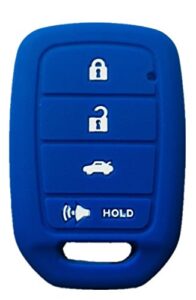 rpkey silicone keyless entry remote control key fob cover case protector replacement fit for 2013 2014 2015 honda accord civic mlbhlik6-1t 35118-t2a-a20