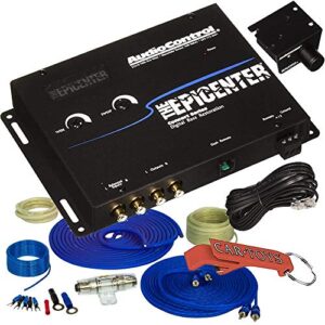 audiocontrol the epicenter bass restoration processor (black) with remote and stinger 8-ga 600w complete amp wiring kit bundle