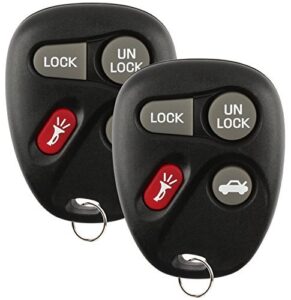 discount keyless replacement key fob car entry remote for buick century regal intrigue grand prix 10246215 (2 pack)