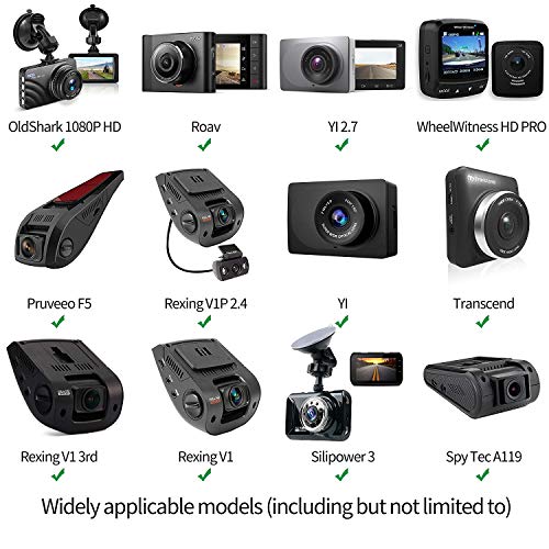 iSaddle Dash Cam Sun Visor Mount Holder/w Various Joints for Yi/Rexing/Falcon/Z-Edge/Old Shark/VANTRUE/Rove/AUKEY/APEMAN/KDLINKS/WheelWitness/Transcend/TaoTronics (99% On-Dash Cameras Suitable)