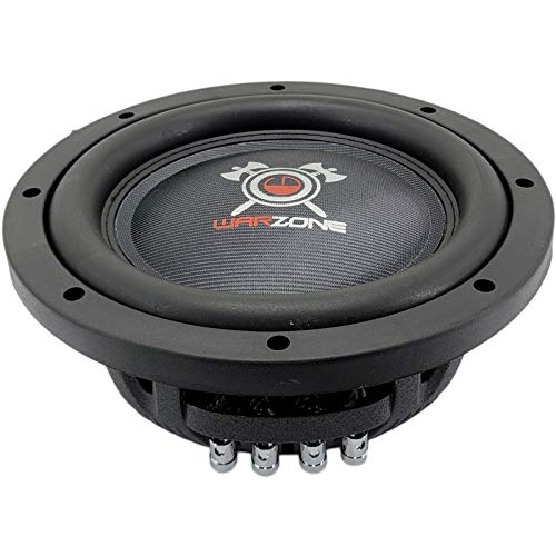 Gravity Warzone WZ12D4 12 Inch 1500 Watt Max Power Elite Car Audio Shallow Subwoofer 4 Ohm DVC - Dual Voice Coil Stereo Competition Grade Sub - 2 Subwoofers