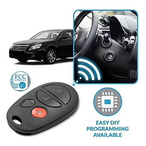 Keyless2Go Replacement for New Keyless Entry Remote Car Key Fob 4 Button FCC GQ43VT20T (2 Pack)