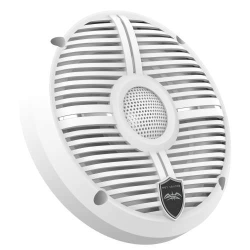 wet sounds | Recon 6 XW-W | High Output Component Style 6.5" Marine Coaxial Speakers with White Grille