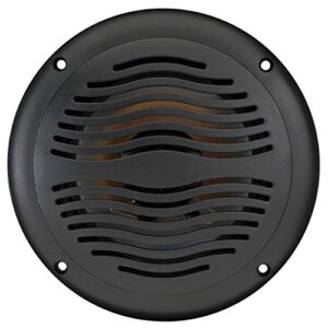 Magnadyne WR65B Water-Resistant 6-1/2" 2-Way Speakers with Integrated Grill/Frame | Black (Sold as a Pair)