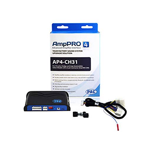 PAC AmpPRO AP4-CH31 Amplifier Replacement Interface Interface for Select 2011-2015 Chrysler, Dodge and Maserati Vehicles