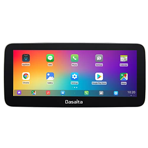 Dasaita 10.25'' Android Car Stereo Single 1 Din Radio GPS DSP IPS Carplay Android Auto (Rotatable & Detachable)