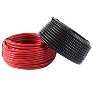 14 gauge primary stranded wire – 50 feet of each red & black single conductor remote power ground hook-up wire