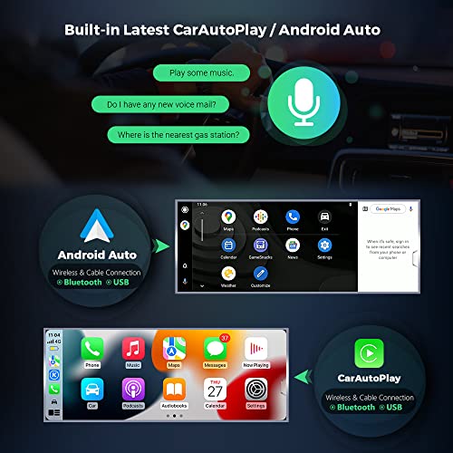 XTRONS 10.25 Inch IPS Touch Display Car Stereo Android 12 GPS Navigation System Octa Core Multimedia Video Player Built-in DSP Car Play Android Auto Support 4G LTE WiFi DVR for BMW X5 X6 E70 E71 CIC