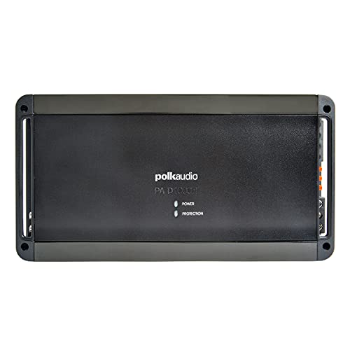 Polk Audio PA D1000.1 Class D MOSFET Monoblock Mobile Audio Amplifier; 500 Watts RMS @ 4 ohms, 800 Watts RMS @ 2 ohms and 1200 Watts RMS @ 1 ohm; Remote Subwoofer Level Control