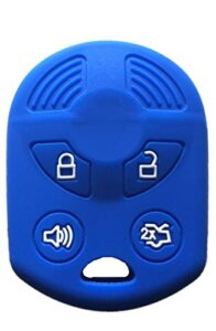 rpkey silicone keyless entry remote control key fob cover case protector replacement fit for ford lincoln mercury oucd6000022 164-r8046 164-r7040 cwtwb1u722