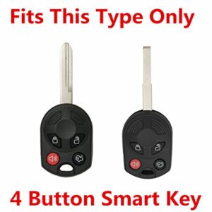 Rpkey Silicone Keyless Entry Remote Control Key Fob Cover Case protector Replacement Fit For Ford Lincoln Mercury OUCD6000022 164-R8046 164-R7040 CWTWB1U722