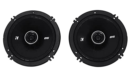 KICKER Pair 43DSC6504 DSC650 6.5" 240 Watt 2-Way Car Stereo Speakers 4-Ohm DS650 Bundle with Rockville Rockmat RM3 (2) 12x12 Butyl Rubber Sound Dampening/Deadening Car Kit