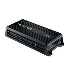 hertz hmp-4d marine & powersports d-class 4 channel amplifier 65 wrms x 4 at 2-ohm (ip64 rated)