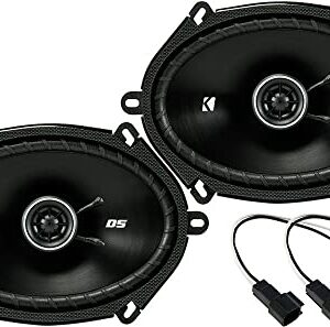 KICKER 43DSC6804 6"x8" DS Series Front/Door Factory Speaker Replacement Kit with Speaker Harness for Ford F-250/F-350/F-450/F-550 1999-2016