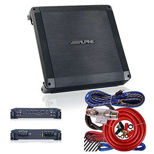 Alpine PK BBX-T600 BBX Series 600W 2-Ohm Stable 2 Channel Class A/B Amplifier - BBX Series 2-ohm Stable 2 Channel Class A/B Amplifier - DC-DC PWM Power Supply + Absolute 4 Gauge Amp Kit