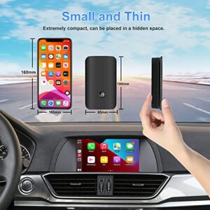 JMANCE Wireless Carplay Magic Box Streaming Device for Original Car with Wired CarPlay and with Touch Screen, Octa Core Android 10 Multimedia Video Adapter AI Box Carplay Dongle Build in GPS 4GB+64GB