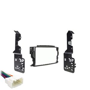 compatible with acura tl 2004 2005 2006 double din stereo harness radio install dash kit package new