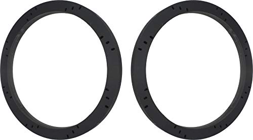 10" Subwoofer Speaker Spacers Depth Extender Extending Rings - 3/4" thick - ID: 9 1/8" OD: 10 7/8" - 1 Pair - SSK10XK - Stackable - Perfect For Framing Fiberglass Enclosures