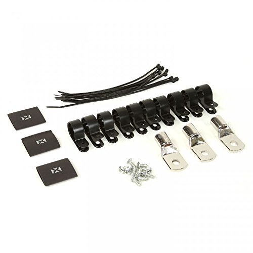 NVX True Spec 1/0 Gauge 100% OFC Wire Big 3 Amp Wiring Update Kit for Car Audio Systems up to 350 Amps [XBG3PK]