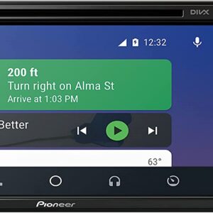 Pioneer Multimedia Double-Din In-Dash 6.2" WVGA Display Receiver Apple CarPlay. Built-in Bluetooth, AppRadio Mode/ Spotify & Pandora Bundled with Alphasonik Earbuds