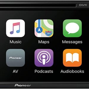 Pioneer Multimedia Double-Din In-Dash 6.2" WVGA Display Receiver Apple CarPlay. Built-in Bluetooth, AppRadio Mode/ Spotify & Pandora Bundled with Alphasonik Earbuds