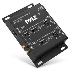 pyle 2-way electronic crossover network plxr2b – independent high-pass/low-pass output level controls