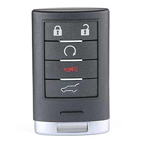 Keyecu Smart Proximity Remote Key 5 Button for Cadillac SRX 2010 2011 2012 2013 2014 2015 FCC ID:NBG009768T