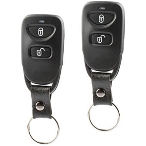 car key fob keyless entry remote fits 2005 2006 2007 2008 2009 hyundai tucson (osloka-320t), set of 2