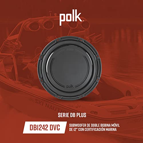 Polk Audio DB1242DVC DB+ Series 12" Dual Voice Coil Subwoofer with Marine Certification - Each