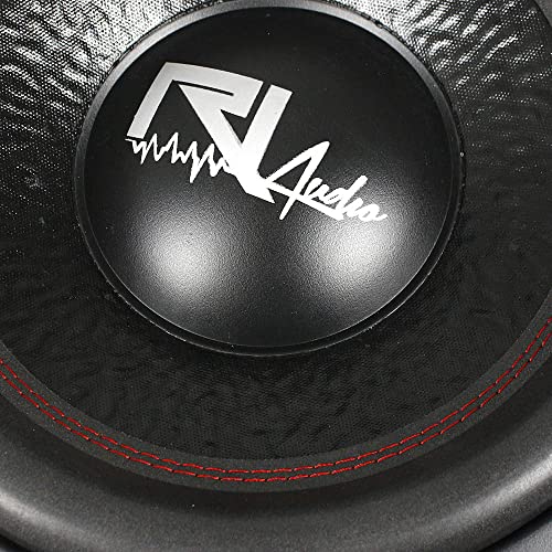 RI Audio 12'' Subwoofer 1800 Watts Max Dual 4 Ohm Power Series RI-PW12D4 2 Pack, Black, (RI-PW12D4-2Pack)