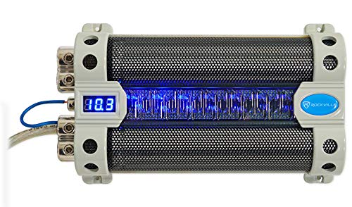 Rockville RFC30F 30 Farad Capacitor Voltage Display+Amp Kit